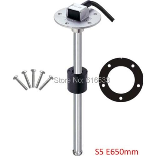 S5 E650mm 0-190ohm float switch fuel water oil liquid tank motion level sensor gauge 12v for boat marine car yatch accessories