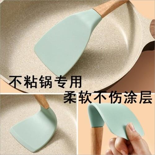 Silicone Spatula Household Kitchen Supplies Cooking Spatula Nordic Wind high Temperature Resistant Non-stick Spatula