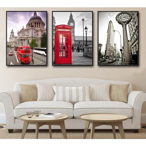 Nordic Famous Building Landscape Canvas Painting Canvas Poster Prints Art Wall Pictures For Living Room Home Decor