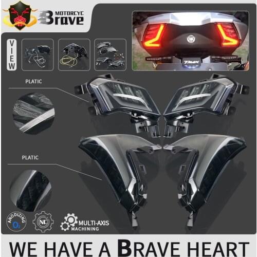 Front Rear Turn Signal Light Rear Tail Brake Lamp LED Taillight For Yamaha TMAX 530 2017 2018 2019 TMAX530 SX DX T-MAX