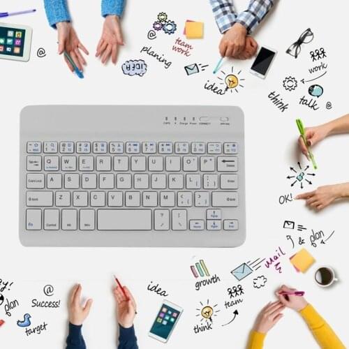 Mini Keyboard Universal Bluetooth 3.0 Easy Charging Lithium Battery Durable Practical Wireless Rechargeable for Tablet/Phone