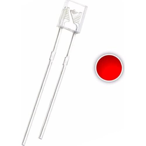 100pcs 2X3X4mm Square LED RED 20mA 3V Water Clear DIP-2 2*3*4mm Rectangle 2PINS Lamp Ultra Bright Light Beads