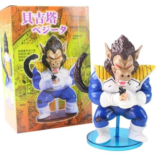 16cm Dragon Ball Z DBZ Anime Vegeta Apes Son Goku Animal Monkey PVC Action Figure Decoration Model Toy Doll Kids Gift Brinquedos
