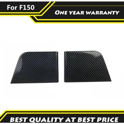 2pcs Carbon Fiber Rear Door Cover Decorative Panel Car Protection Interior Accessiories Fit For Ford F150 2021