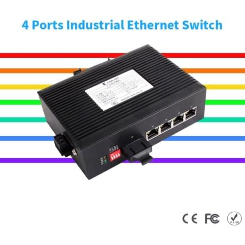 4 Ports Network Switch Ethernet Phoenix Terminal Power Interface Advanced Protection Industrial Design Smart Devices USR-SDR041