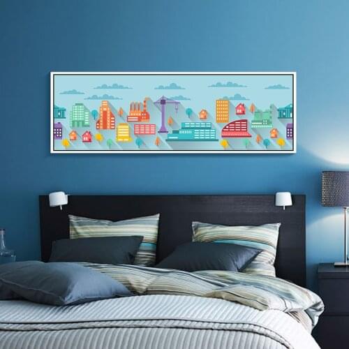 DIY 5D Diamond Embroidery Cartoon city Full Square Diamond Painting Cross Stitch Kits Diamond Mosaic Home Decor