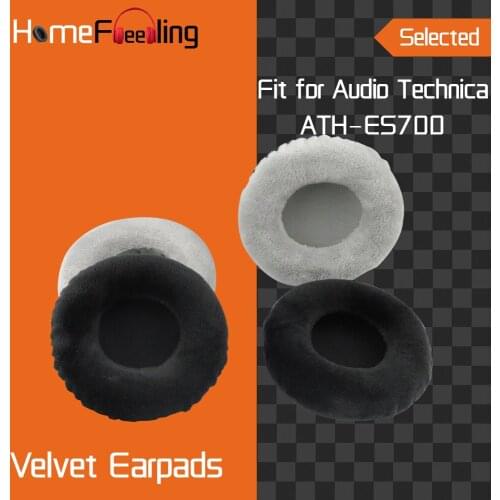 Homefeeling Earpads for Audio Technica ATH ES700 Headphones Earpad Cushions Covers Velvet Ear Pad Replacement