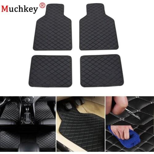 Car Mats Universal High Quality Leather Car Floor Mats Suitable For 99% All Models Car Accessories All Weather Waterproof Carpet