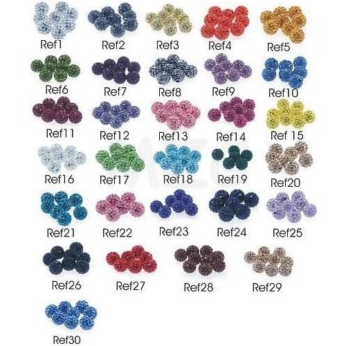Free Shipping!10mm 150pcs/lot You can choose color CZ Disco Ball Beads crystal Crystal.Wholesale