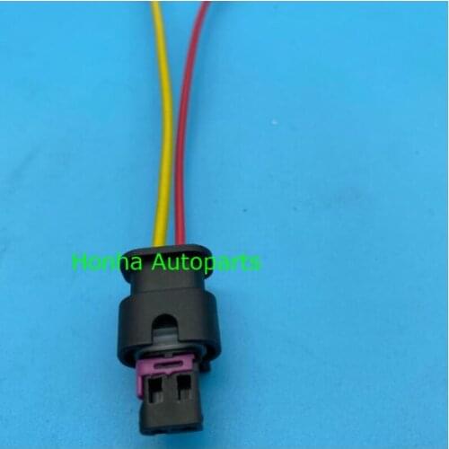 Free shipping 50/100pcs A0225451926 A 022 545 19 26 2 pin waterproof connector with 15cm 20AWG wire