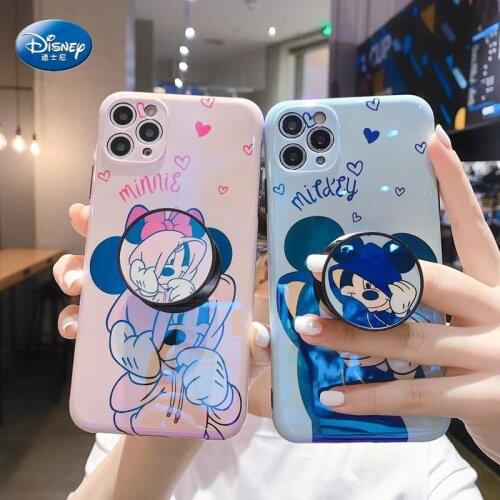 Disney Mickey Mouse Minnie Phone Case for Iphone 7 8 Plus XS Max XR 11 12 Case Women Silicone Phone Case Accessories girl Gift