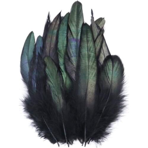 100PCS Natural Rooster Feathers DIY Jewelry Making Party Home Decoration Clothes Accessories Chicken Plumes For Crafts Wholesale