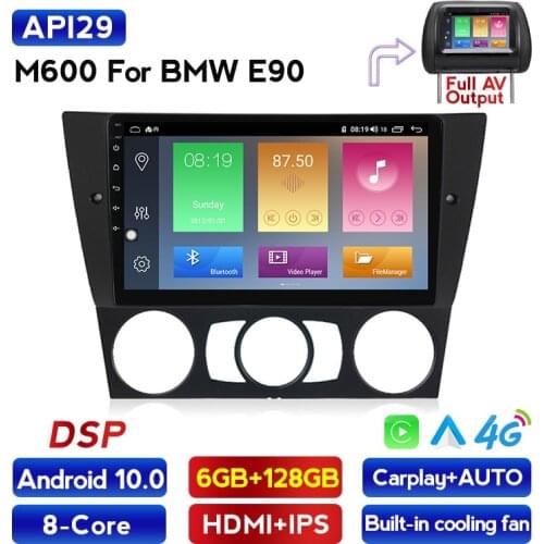 DVD DSP IPS Android 10.0 Car Radio Video Player For BMW E90/E91/E92/E93 3 Series Multimedia GPS Navigation No 2din 2 din DVD