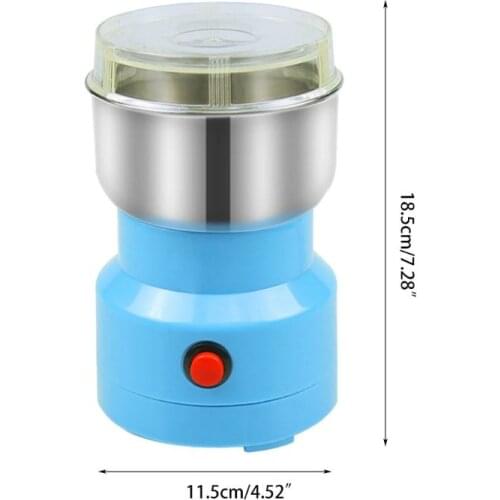 Electric Coffee Grinder Multifunction Stainless Steel Blade Cafe Spice Mill Blender Nut Bean Seeds Grinding Smash Machine D0AB