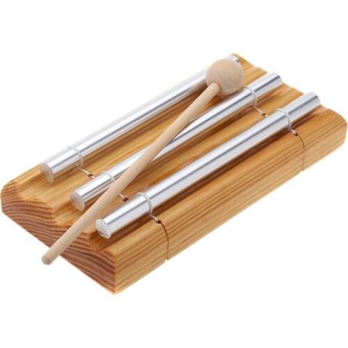 Energy Chime Three Tone with Mallet Exquisite Kid Children Musical Toy Percussion Instrument