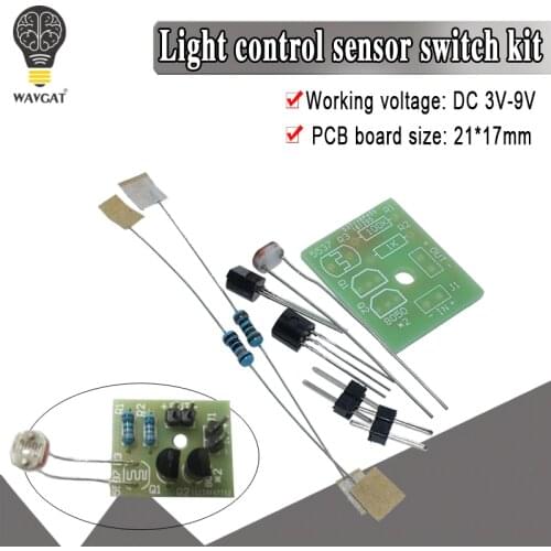 DIY Kit Light Control Sensor Switch Suite Photosensitive Induction Switch Kits DIY Electronic Trainning Integrated Circuit Suite