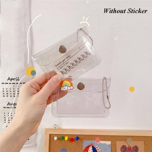 2020 Hot Unisex Coin Purse Id Card Holder Wallet Transparent Waterproof PVC Credit Card Holder Purse Bags Women Organizer Case