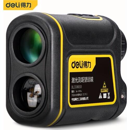 Deli Laser Ranging Telescope Night Vision Binoculars Flash Memory Card Observation Telescope Binocular Glasses Monocular