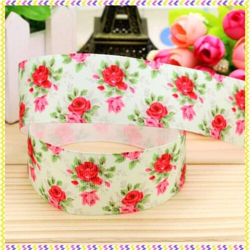 1.5'' Free shipping flowers printed grosgrain ribbon hairbow headwear party decoration diy wholesale OEM 38mm P4796