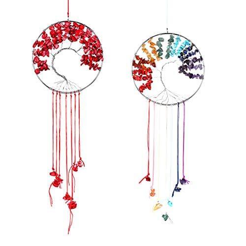 Life Of Tree Tumbled Chips Crushed Stone Crystal Healing Home Decoration Window Hanging For Home Ornaments Outdoor Wholesale