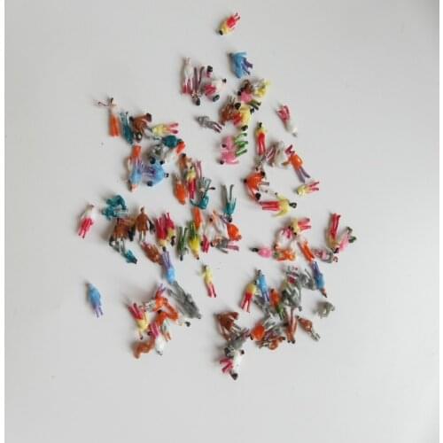 1/200 scale mini abs Figure Dolls Architectural sand table material model background simulation character posture 100pcs/set