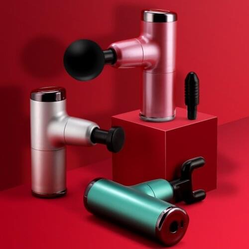 Mini Portable Pocket Electric Massager Gun Body Muscle Relaxation 4 Stalls Strong Massager For Neck and Back Slimming Shaping