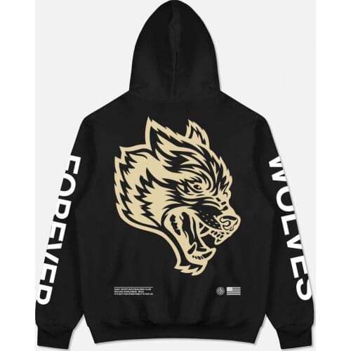 Fashion streetwear autumn casual mens clothing loose cotton pullover hoodie jogger cotton fitness sportswear