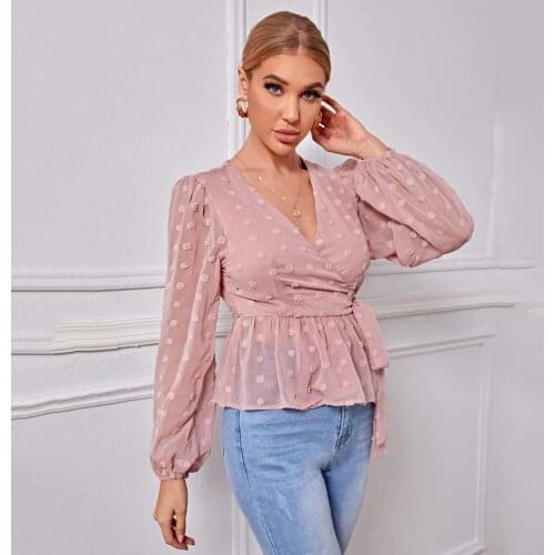 Женские рубашки с длинным рукавом MONTTIER China At AliExpress