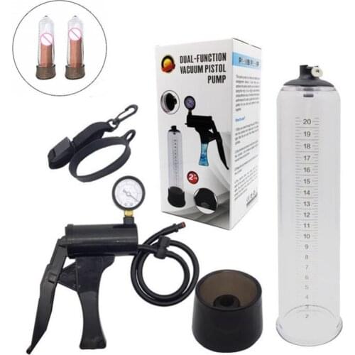 OLO Water Air Dual Use Male Penis Vacuum Pump Erection Equipment Exerciser Massager Extender Enlargers