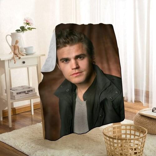 New Arrival Paul Wesley Blankets Printing Soft Blanket Throw On Home/Sofa/Bedding Portable Adult Travel Cover Blanket 0331