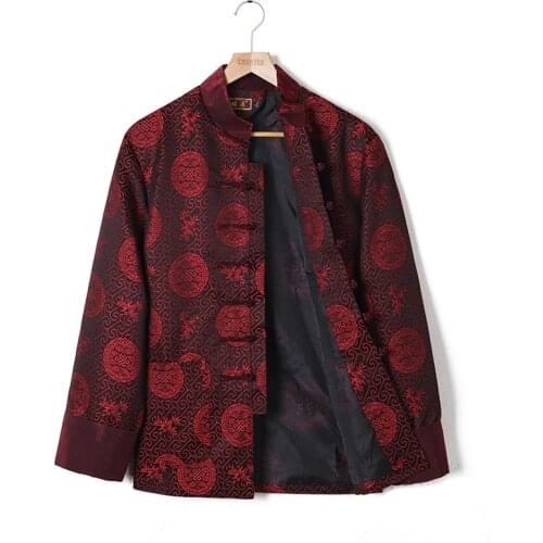 Chinese Style Clothing Men Clothes Tang Suit Kung Fu Jackets Oriental Tops Qipao Top Hanfu Men Cheongsam Men Coats