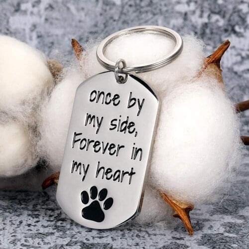 Loss of Pet Memorial Keychain Gifts for Dog Mom Pet Owner Dog Men Dog Cat Remembrance Sympathy Jewelry Gifts for Friends Family