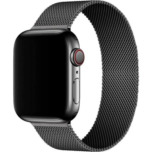 Compatible for Apple Watch Band, Stainless Steel Magnetic Absorption Strap Metal Mesh Loop for iWatch Band 38 mm 40mm 42mm 44mm