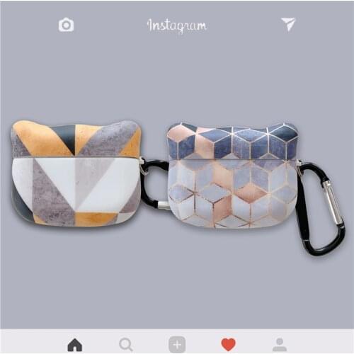 Luxury Diamond Lattice For AirPods 1 2 Case Silicone Bluetooth Earphone Case For AirPods Shell Charger Box Protective Cover