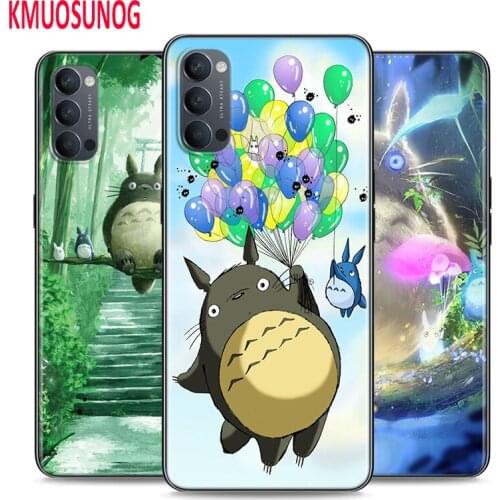 Silicone Cover Studio Ghibli Ghiblies totoro for OPPO Reno 4 3 Pro 10X Zoom 2 Z F ACE X2 Pro 5G A5 A9 2020 Phone Case