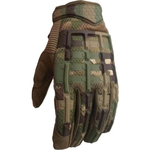 Multicam Tactical Glove Camo Army Military Combat Airsoft Gloves Outdoor Hiking Shooting Paintball Hunting Full Finger Glove