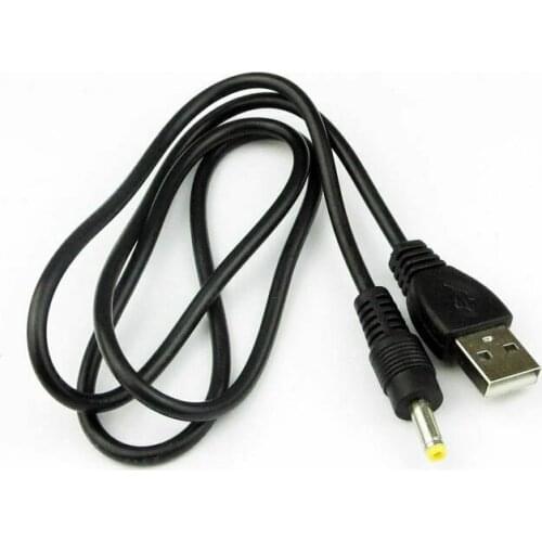 USB To DC 4.0x1.7mm Plug 5V Power Charging Cable Supply For PSP 1000/2000/3000 Black Charge Cable 100pcs/lot