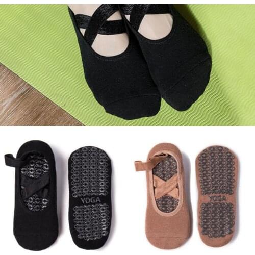 Women Yoga Socks Non-slip Backless Silicone Socks Dance Ventilation Ballet Gym Fitness Socks