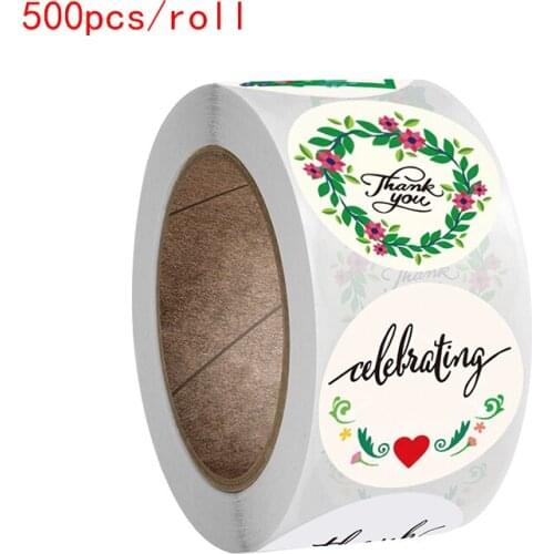 1 Inch Thank You Seal Label Stickers For Party Decoration Stationery Stickers Celebrating Decoration Gift Packing Stickers