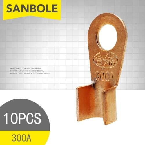 10pcs Ring O-shape OT-300A Terminal Copper Lug Wire 25-70mm2 Electrical Connection Cable Wiring