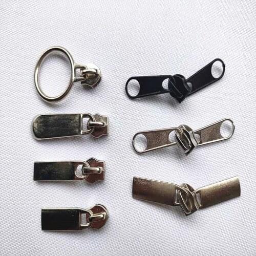 10Pcs5# Zipper Head Single And Double Thickened Zipper Head For 5# Nylon Coil Zipper DIY Bag Tent Mosquito Net Sewing accessori