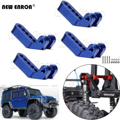 4Pcs Aluminum Front and Rear Adjustable Hydraulic Bracket TRX4 Suspension Bracket For RC Crawler Car 1/10 Traxxas TRX-4 Defender