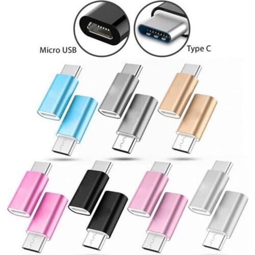 Aluminum alloy Micro USB To USB C Type c Adapter Converter For Huawei P9 Type C Converter For Samsung galaxy s8 s8 plus note 4 5