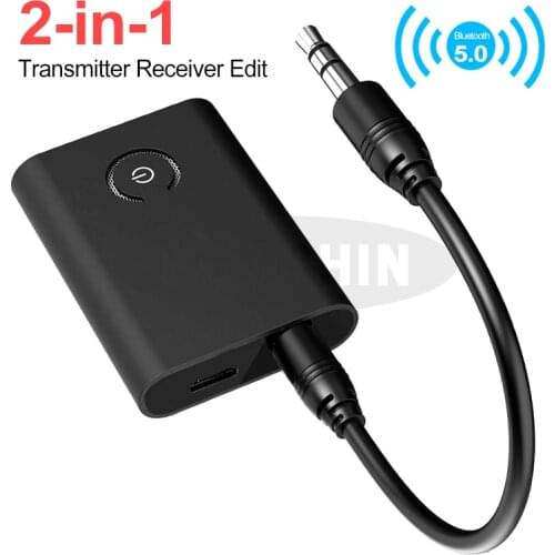 Wireless Bluetooth 5.0 Adapter HIFI Noise Reduction Bluetooth Receiver Bluetooth Transmitter For Speaker with Audio 3.5mm Jack