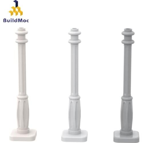 BuildMOC 2039 2x2x7 lamppost For Building Blocks Parts DIY Construction Classic Brand gift Toys