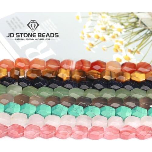 Natural Agate Amethyst Gemstone 8x8x4mm 27pcs Rondelle Beads Faceted Crystal Beads Loose Spacer Round Beads for Jewelry Making