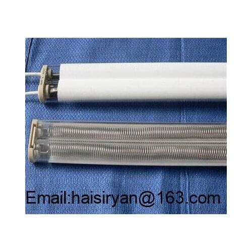 Heraeus IR emitter double tube heater medium wave halogen quartz far infrared heating elements
