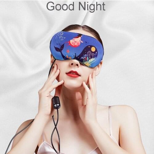 Temperature Control Heat Steam Cotton Sleepping Eye Mask Dry Tired Compress Hot Pads Heating Eye Care Massage SPA Eye Patch
