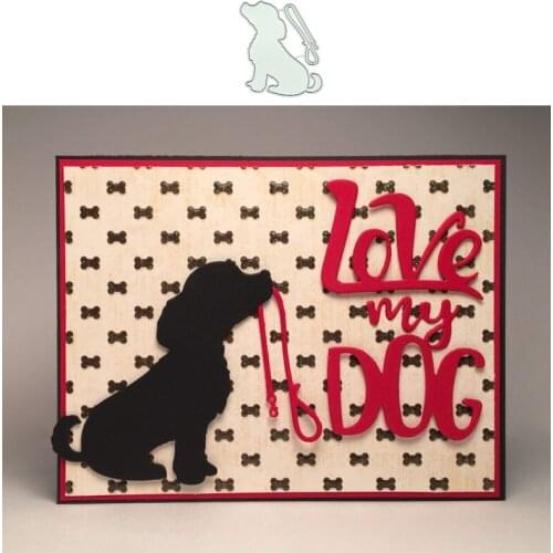 Puppy Metal Cutting Dies for Scrapbooking Handmade Tools Mold Cut Stencil New 2021 DIY Card Make Mould Model Craft Decoration