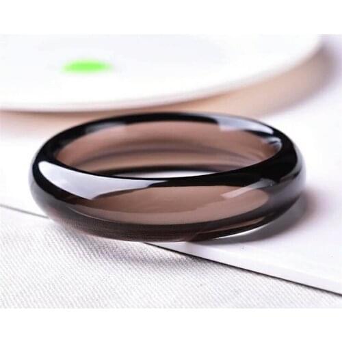 Genuine Natural Ice Obsidian Crystal Fashion Woman Lady Round Natural Stone Bangles Drop Shipping 60mm 61mm 62mm 63mm